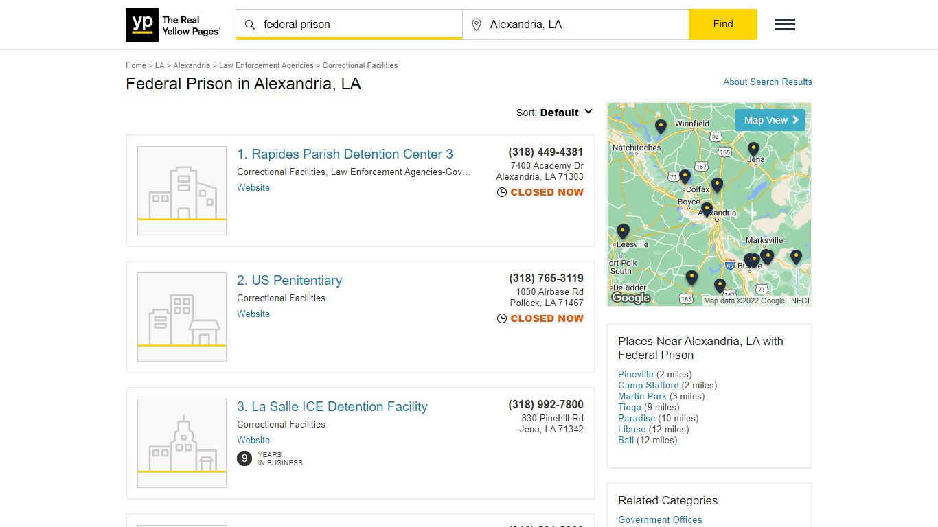 Best 16 Federal Prison in Alexandria, LA with Reviews - YP.com