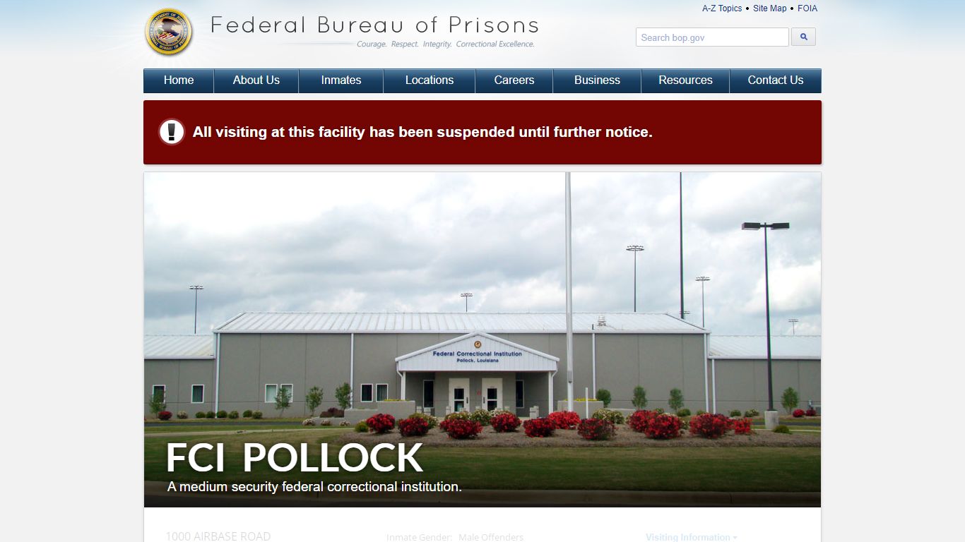 FCI Pollock - Federal Bureau of Prisons